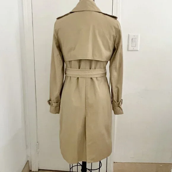 Mango Tan Classic Belted Trench Coat Size XS - Picture 6 of 8